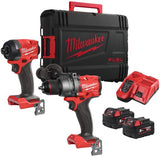 Bloc d'alimentation à carburant Milwaukee m18 fpp2a3-502x | m18fpd3 m18fid3 | 2x batterie 5,0 Ah + chargeur | en boîtier HD - 4933480873 - afbeelding 1