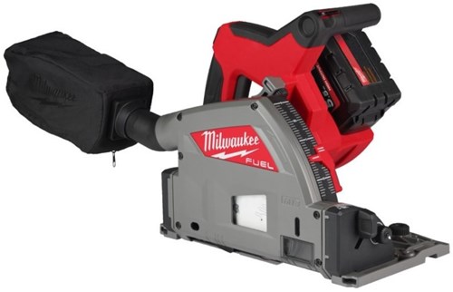 Scie plongeante à batterie de carburant Milwaukee m18 fps55-552p | 18v | Batterie 2 x 5,5 Ah + chargeur rapide | dans la boîte à outils emballée 4933478778