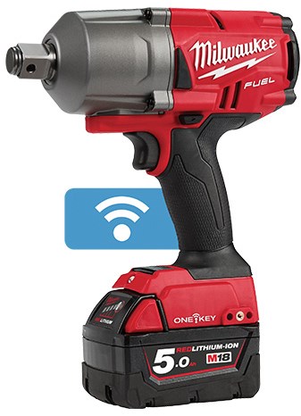 Milwaukee m18 onefhiwf34-502x | Clé à chocs à batterie à une clé de carburant 18v 3 4 1627nm dans une boîte hd (batterie 2x 5,0ah + chargeur m12-18 fc) - 4933459730