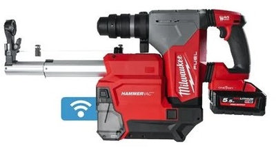 Milwaukee m18 onefhpx del-552c | Marteau perforateur sds-plus avec aspiration de poussière | ensemble | 2x batterie 5,0ah - 4933478498