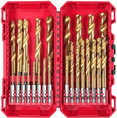 Milwaukee accessoires milwaukee jeu de forets à métaux | hexagone rouge Shockwave | boîte prête à l'emballage | hss-g - 4932500420