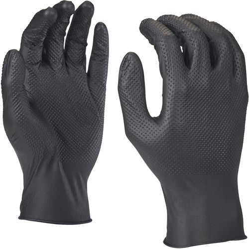 Gants jetables en nitrile Milwaukee grip - 7 s - 50 pcs gants en nitrile jetables - 7 s - (50 pièces en boîte) - 4932493233