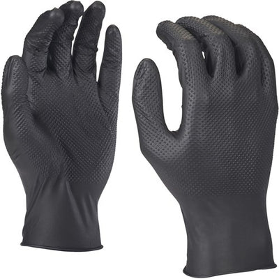 Gants jetables en nitrile Milwaukee grip - 7 s - 50 pcs gants en nitrile jetables - 7 s - (50 pièces en boîte) - 4932493233