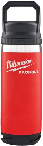 Flacon Milwaukee packout™ 532 ml avec couvercle rouge - 4932493991