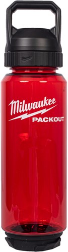 Bouteille en plastique Milwaukee packout™ avec bouchon | 1005 ml | rouge - 4932498637