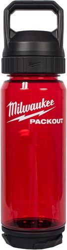 Bouteille en plastique Milwaukee packout™ avec bouchon | 740 ml | rouge - 4932498636