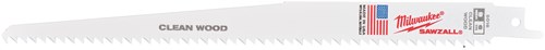 Lames de scie alternative Milwaukee | bois et plastique | 230 mm x 6 tpi | 5 pièces - 48475016