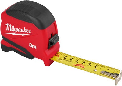 Ruban à mesurer Milwaukee compact gen ii | 8m x 25mm - 4932498780
