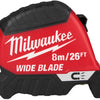 Ruban à mesurer Milwaukee | lame large | magnétique | 26 pieds 8 m x 35 mm - 4932499210