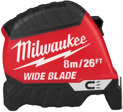 Ruban à mesurer Milwaukee | lame large | magnétique | 26 pieds 8 m x 35 mm - 4932499210