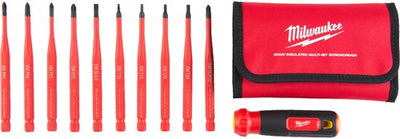 Jeu de tournevis Milwaukee | isolé | vde | 4 en 1 | Torx multi-embouts | au cas où - 4932493658