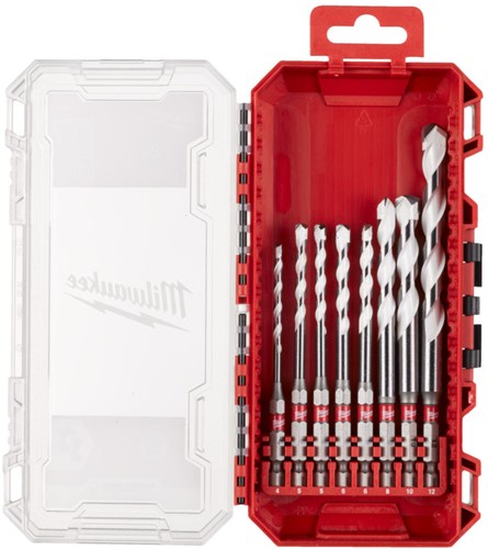Milwaukee accessoires Milwaukee Shockwave jeu de forets multi-matériaux (4 5 5 6 6 8 10 12) - 4932493871