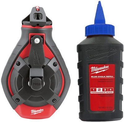 Milwaukee smudge line ligne épaisse et recharge de craie bleue - 4932493815