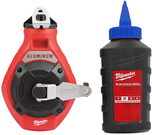 Milwaukee smudge line ligne étroite et recharge de craie bleue - 4932493814