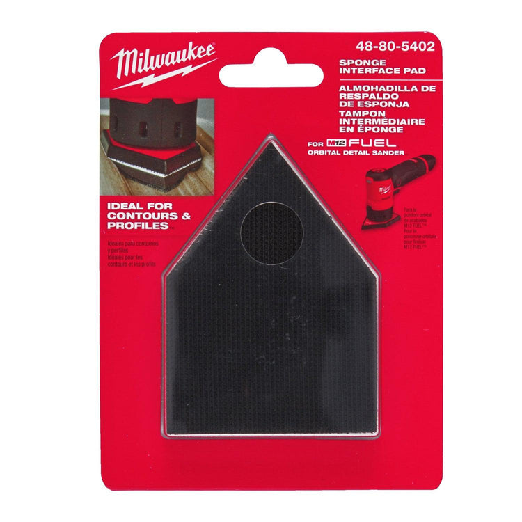 Tampon d'interface en éponge Milwaukee 67 x 92 - 1 pièce d'éponge delta en papier de verre 67 x 92 mm pour m12 fdss - 48805402