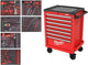 Chariot à outils rempli Milwaukee src27-1 | garde-outils | 27 69 cm | acier | 337 pièces - 4932500754