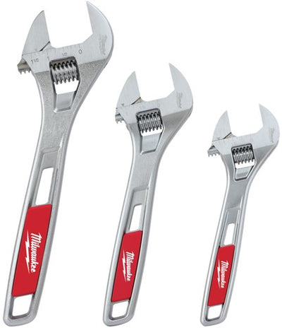 Pack triple de clés à molette Milwaukee | 3 pièces | 150 200 250mm-4932493414