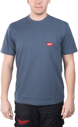 Milwaukee wt ss blu l t-shirt de travail manches courtes bleu l - 4932493015