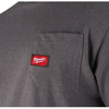 Milwaukee wtssgr l t-shirt de travail manches courtes gris l - 4932493010