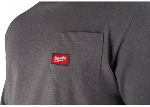 Milwaukee wtssgr l t-shirt de travail manches courtes gris l - 4932493010