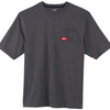 Milwaukee wtssgr l t-shirt de travail manches courtes gris l - 4932493010