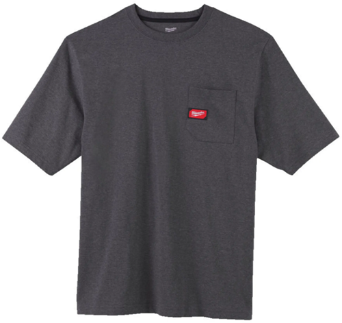 Milwaukee wtssgr l t-shirt de travail manches courtes gris l - 4932493010