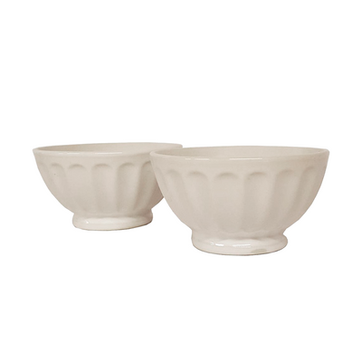 Mini bols blanc ø9x5cm 2 pièces
