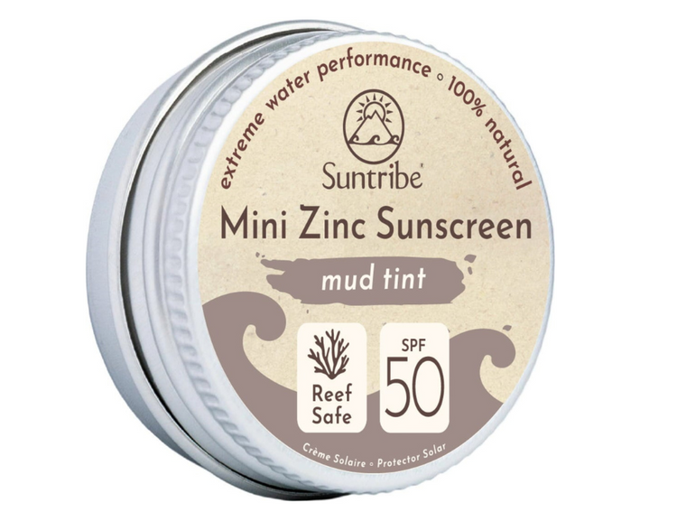 Crème solaire Suntribe - visage sport - spf 50 - teinte boue - 15 gr