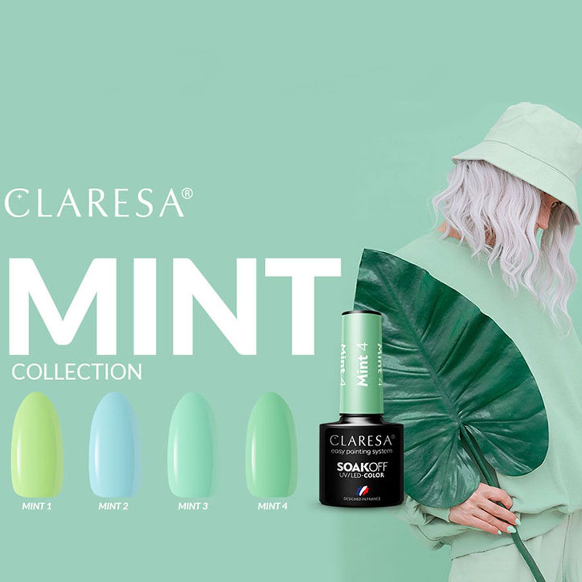 Claresa Claresa UV a conduit Gellak 5ml Mint 2
