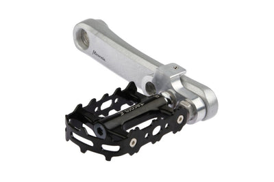 Mirage Crank Turners avec boulon en acier inoxydable en aluminium T6 argent