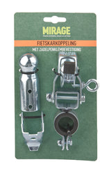 Attache pour tige de selle de remorque de vélo Mirage, argent, 22~24mm - afbeelding 2