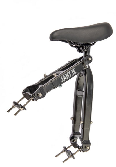 Selle sur tube Mirage Jantje avec repose-pieds universel - noir