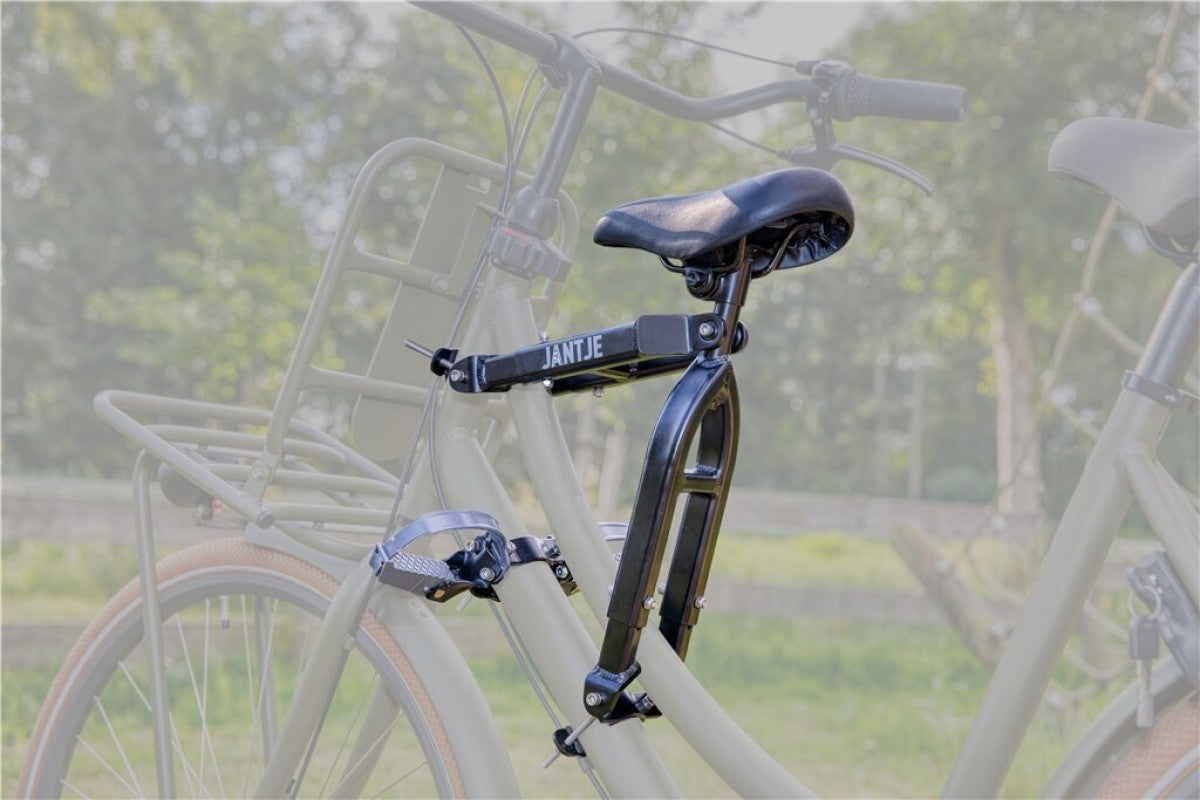 Selle sur tube Mirage Jantje avec repose-pieds universel - noir