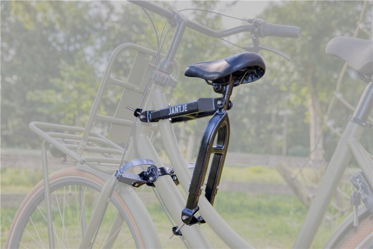 Selle sur tube Mirage Jantje avec repose-pieds universel - noir
