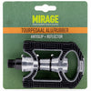 Pédales Mirage Anti-Slip Aluminium Argent