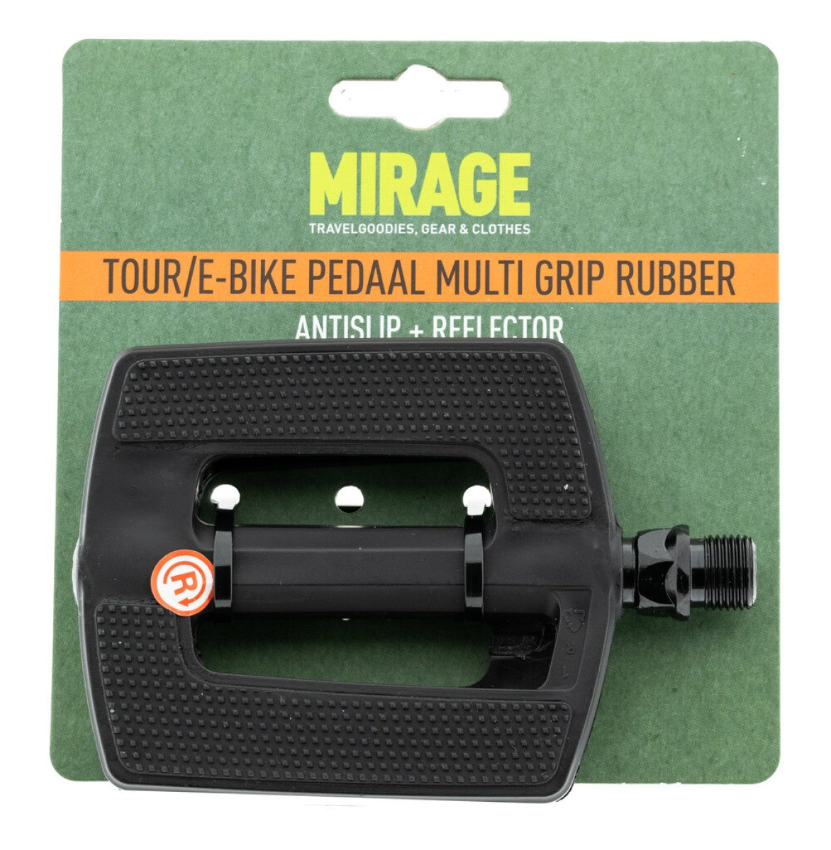 Mirage pédales tour ebike multigrip plastique caoutchouc noir