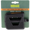 Mirage pédales de luxe en plastique de papier de verre noir
