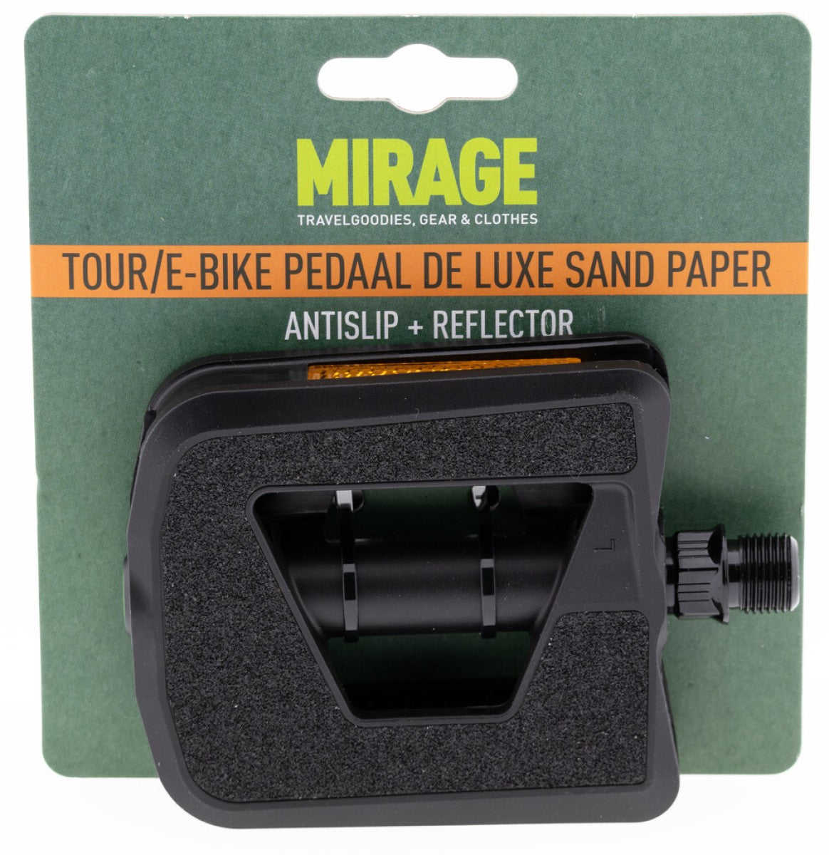 Mirage pédales de luxe en plastique de papier de verre noir