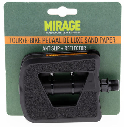 Mirage pédales de luxe en plastique de papier de verre noir