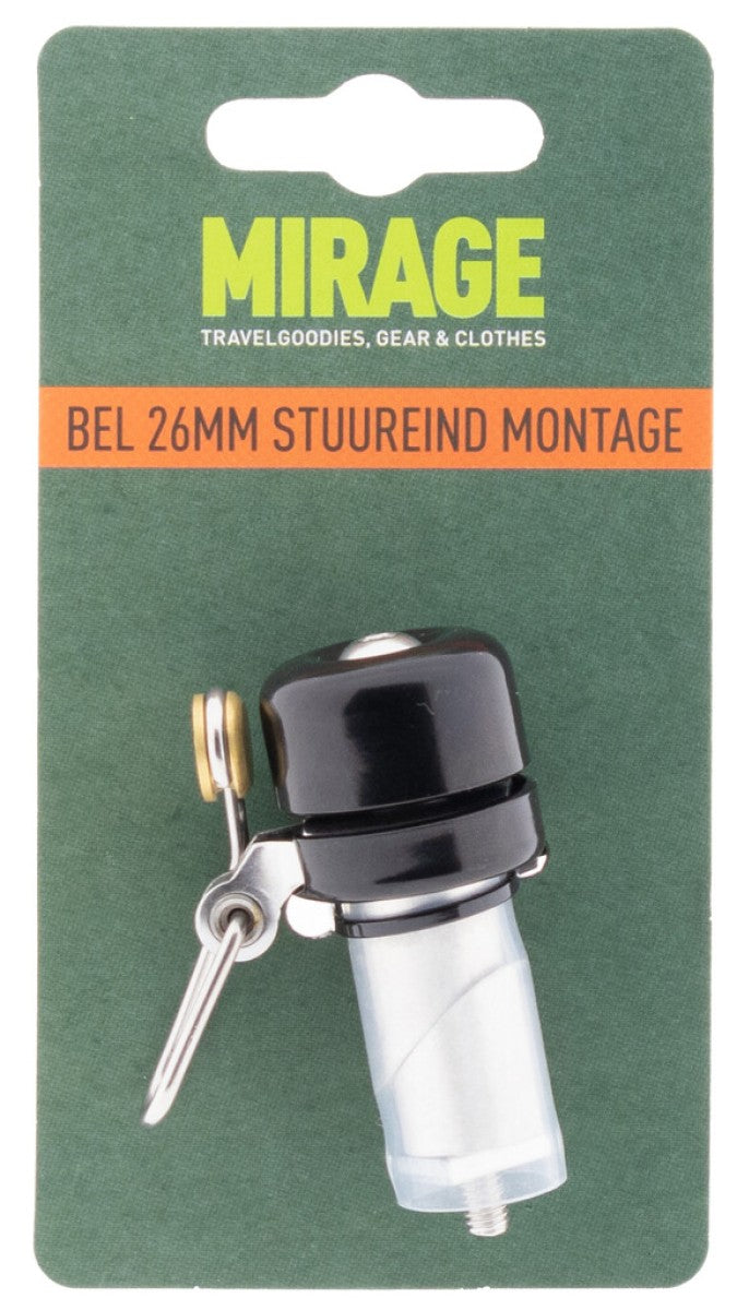 Mirage racing bell 26mm embout de guidon 14,5-20mm acier noir