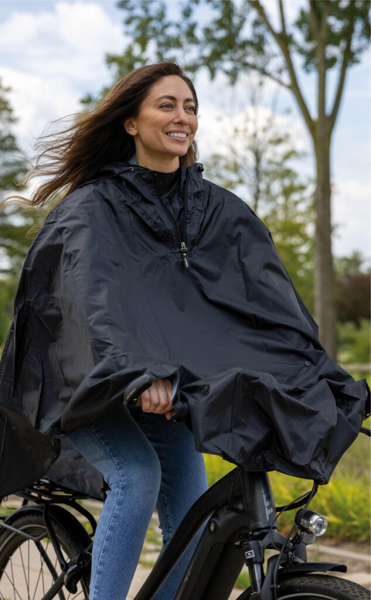 Poncho de pluie Mirage polyester - noir