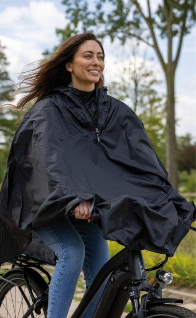 Poncho de pluie Mirage polyester - noir