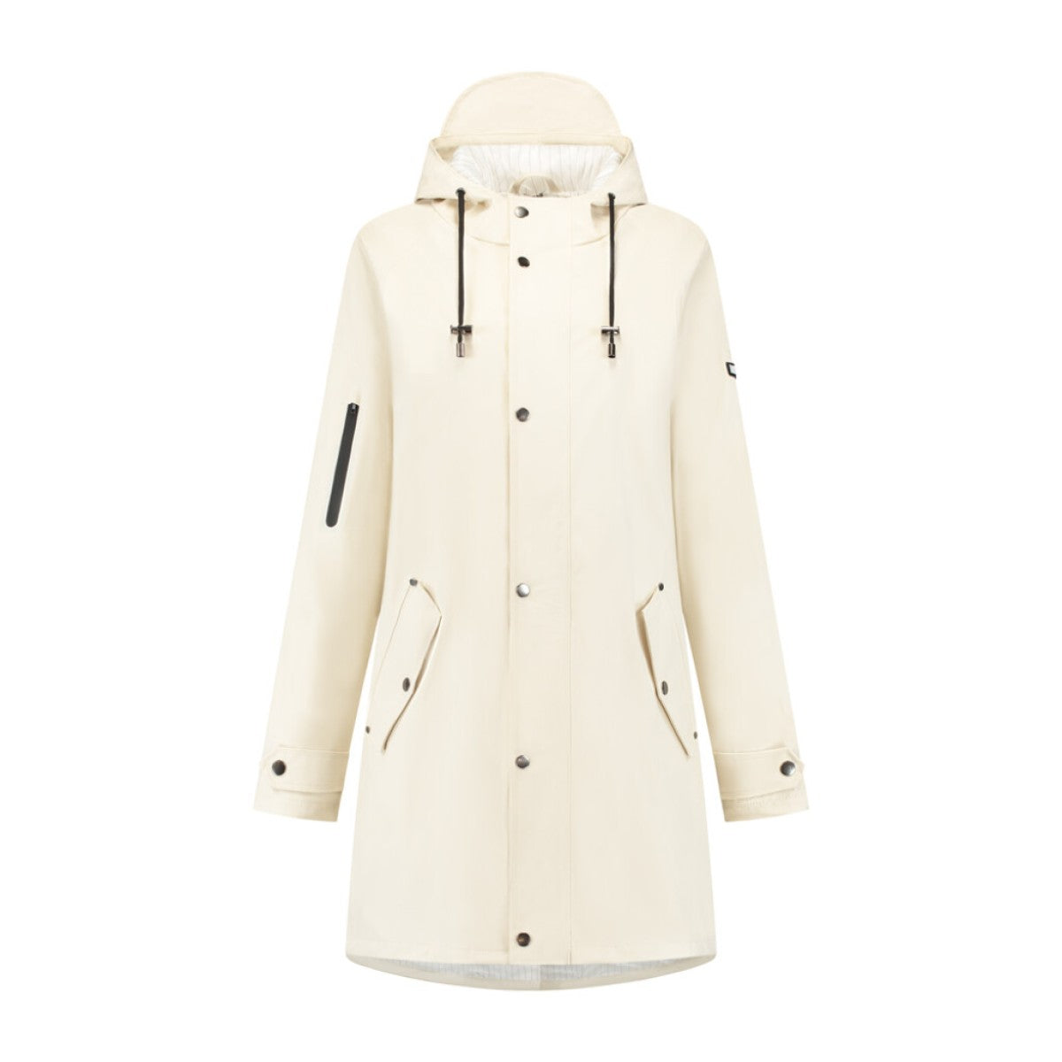 Mirage Raincoat Pluasfall Trenchcoat Taille m Fabriqué à partir de polyester Tactile doux sur le blanc