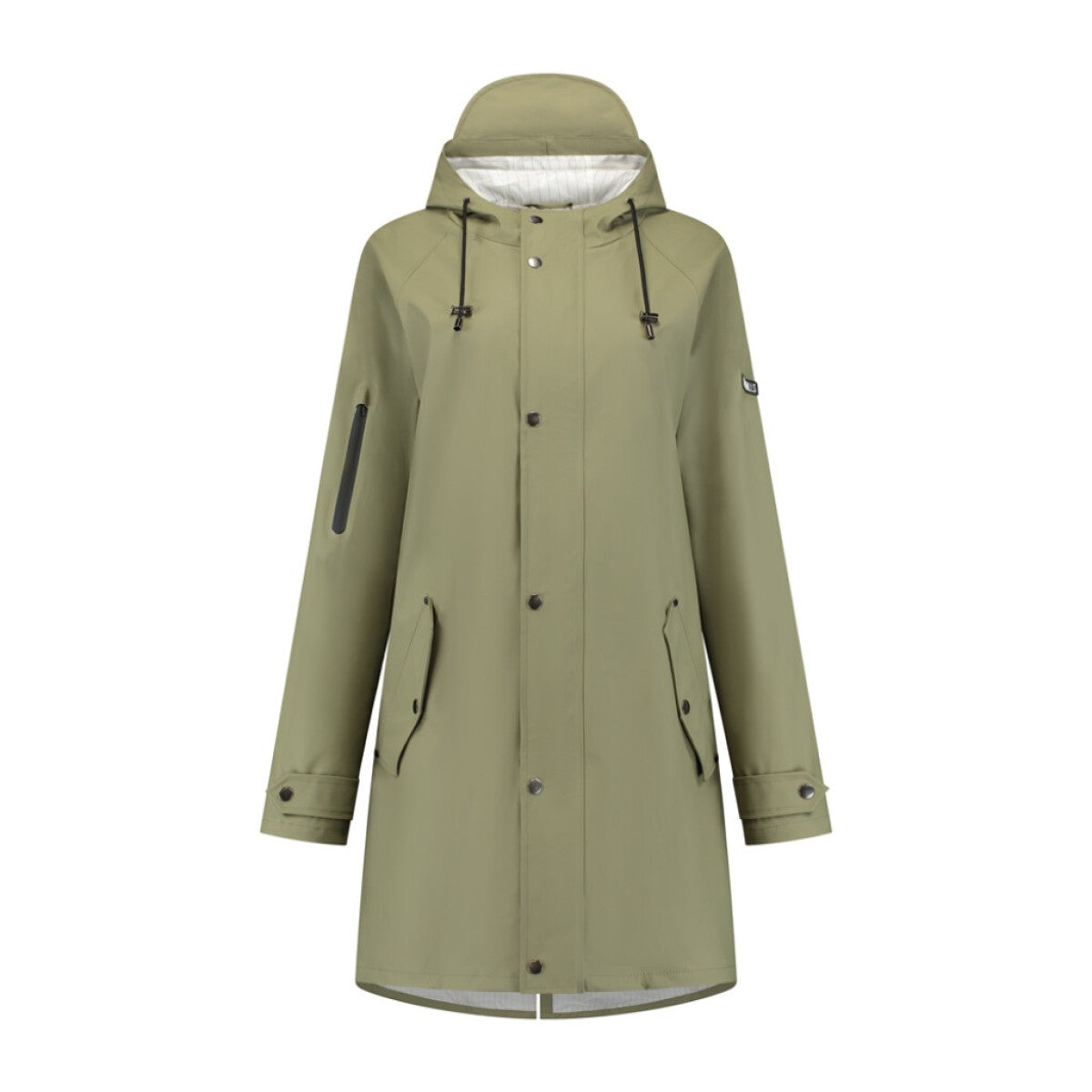 Mirage Raincoat Pluasfall Trenchcoat Taille m Fabriqué à partir de vert olive doux en polyester