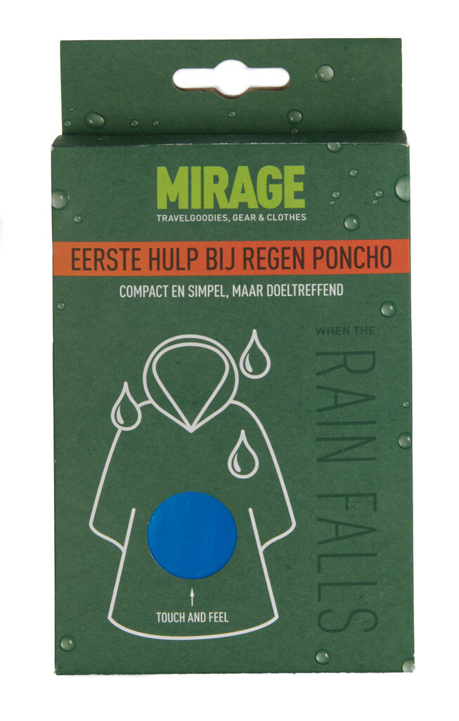 Puch Rain Poncho Blue One Size