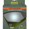 Mirage Mirror Bar-end tournante de luxe en verre Gris gris sur carte sur carte
