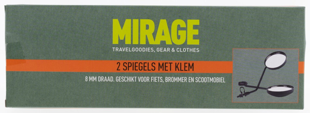 Mirage Jeu de miroirs avec pince 8 mm universelle