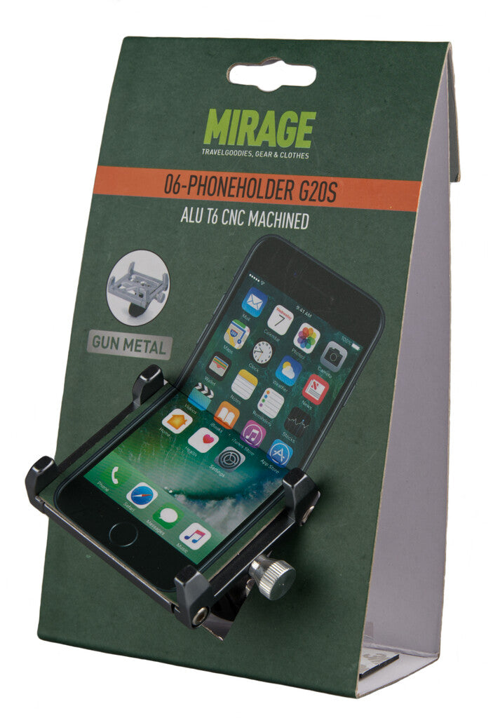 Support de téléphone Mirage G20 aluminium - gris