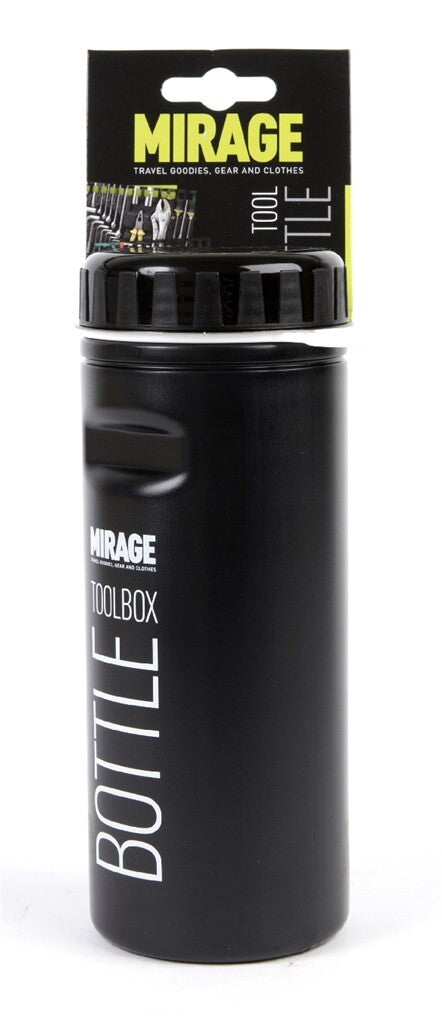 Mirage Tools toolbox water bottle 500ml black on card