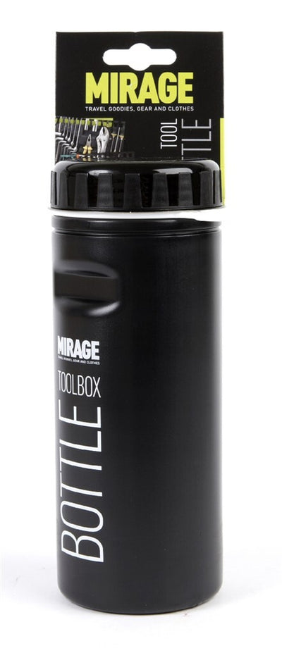 Mirage Tools toolbox water bottle 500ml black on card